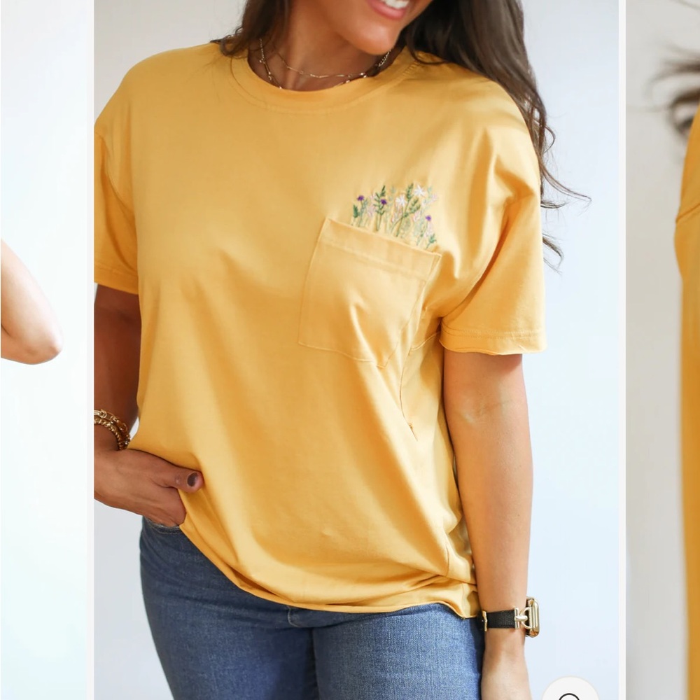 NWT MOVEMAMA Zip Nursing Tee